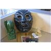 Image 1 : STONE MASK AND THREE STONE CARVINGS