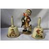 Image 1 : TWO HUMMELL BELLS AND REPRO HUMMELL FIGURE