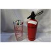 Image 1 : VINTAGE SIPHON BOTTLE AND COCKTAIL SHAKER