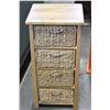 Image 1 : WICKER STORAGE UNIT
