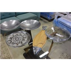 LOT OF DESIGNER SERVING BOWLS AND PLATTERS
