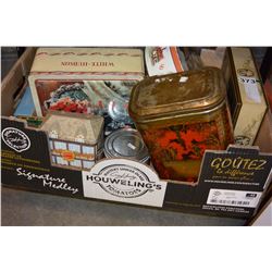 LOT OF VINTAGE TINS