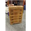Image 1 : WALNUT WATERFALL HIGHBOY DRESSER