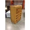 Image 2 : WALNUT WATERFALL HIGHBOY DRESSER