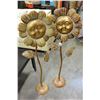 Image 1 : TWO METAL GARDEN SUNFLOWERS