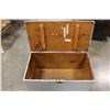 Image 3 : PAINTED STORAGE TRUNK ON WHEELS