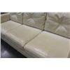 Image 3 : WHITE LEATHER SOFA