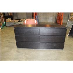 DARK ESPRESSO FINISH 6 DRAWER DRESSER