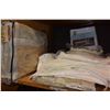 Image 1 : SHELF LOT OF VINTAGE LINENS