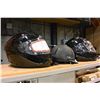 Image 2 : TWO ZOX MOTORCYCLE HELMETS AND TRAVEL HORSE RIDING HELMET