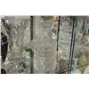 Image 2 : SHELF LOT OF ESTATE CRYSTAL DECANTERS ETC