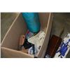 Image 3 : BOX OF SPORTING GOODS AND BBQ GOLF SET AND HEATER