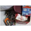 Image 1 : BOX OF NEW TABLE CLOTHS AND PLACEMATS AND HALLOWEEN MAKE UP