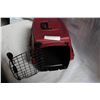 Image 2 : RED AND BLACK PET CARRIER
