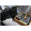 Image 1 : PANASONIC STEREO AND HAMPER OF DVDS