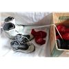 Image 1 : SALAMON AUTOFIT SIZE 8 1/2 SHOES AND BOX OF MITTENS AND SKII BOOTS