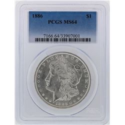 1886 PCGS MS64 Morgan Silver Dollar