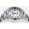 Image 9 : Rolex Ladies Stainless Steel Mother Of Pearl Sapphire And Diamond Datejust Wrist