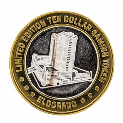 .999 Silver El Dorado Hotel & Casino Reno, Nevada $10 Limited Edition Gaming Tok