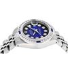 Image 7 : Rolex Ladies Stainless Steel Blue Vignette Diamond And Sapphire Datejust Wristwa