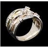 Image 4 : 1.00 ctw Diamond Ring - 14KT Tri Color Gold