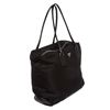 Image 2 : Prada Black Nylon Leather Trim Double Handle Tote Bag