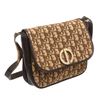 Image 2 : Christian Dior Brown Beige Vintage Canvas Leather Shoulder Bag