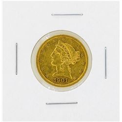 1901S $5 Libery Head Gold Coin
