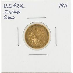 1911 $2 1/2 Indian Head Gold Coin