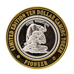 .999 Silver Pioneer Hotel & Gambling Hall $10 Casino Limited Edition Gaming Toke
