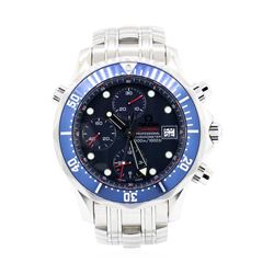 Omegas Stainless Steel Men's Seamaster Wristwatch