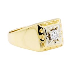 0.50 ctw Diamond Ring - 14KT Yellow and White Gold