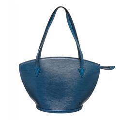 Louis Vuitton Blue Epi Leather St Jacques GM Shoulder Bag