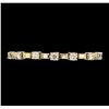 Image 1 : 5.40 ctw Diamond Bracelet - 14KT Yellow And White Gold