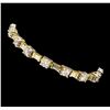 Image 2 : 5.40 ctw Diamond Bracelet - 14KT Yellow And White Gold