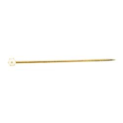 Pearl Stick Pin - 14KT Yellow Gold