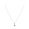 Image 1 : 0.25 ctw Diamond Pendant with Chain - 14KT White Gold