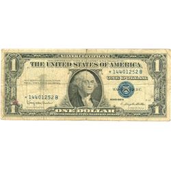 $1 VG+ Star Note Silver Certificate