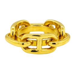 Hermes Red Leather Bangle and Ring