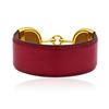 Image 3 : Hermes Red Leather Bangle and Ring