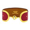 Image 4 : Hermes Red Leather Bangle and Ring