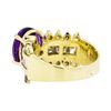 Image 3 : 4.00 ctw Amethyst and Diamond Ring - 14KT Yellow Gold