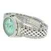 Image 5 : Rolex Mens SS Green MOP String Diamond & Emerald Datejust Wristwatch
