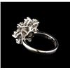 Image 3 : 14KT White Gold 1.14 ctw Diamond Ring