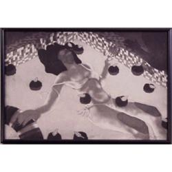 Dan Alison (20th Century) American, FLOATING, monotype aquatint, 24 x 36", signed, framed. $200...