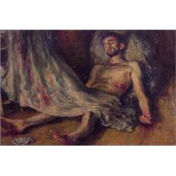 American School (20th Century), ECCE HOMO, 1951, oil painting on canvas, 20 x 30", signed "Ment...