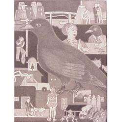 Marc Baseman (20th Century) American, BIRD, 1999, detailed miniature graphite drawing on card,...