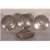 Image 1 : Oriental Ceramics, SILVER PLATES, four silver glazed ceramic plates, each 7 3/4" diameter, with...