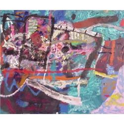 Eugenio Cuttica (b. 1957) Argentinean, VEGETOLY Y NUMEROL, No. 14, 1989, acrylic painting on ca...