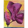Image 1 : Michael Dvortcsak (20th Century), FLOWER, 1984, encaustic oil painting on canvas, 32 x 24", sig...